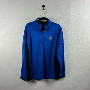 Vintage Y2K Nike Golf Men’s Sweatshirt Long Sleeve Sz M Blue Black Active Wear